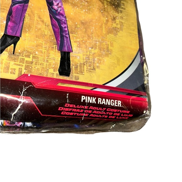 New Adult Womens Saban's Pink POWER RANGER Halloween Costume large 12/14 no mask - Picture 2 of 4